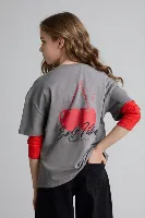 Resim Defacto Kız Çocuk T-shirt H5033A8/GR83