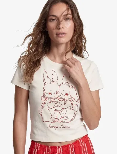 Resim Koton Kadın T-shirt 6SAK50035UK