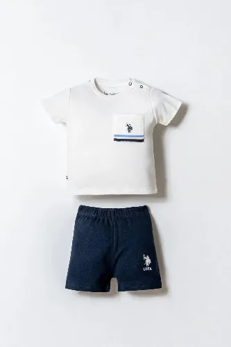 Resim U.S. Polo Assn Bebek Erkek Bebek Şort Takım USB2867