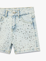 Resim Koton Kız Çocuk Kot&Kanvas Şort 6SKG40016AD
