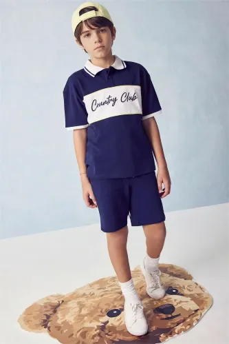 Resim Defacto Erkek Çocuk T-shirt H2968A8/NV135