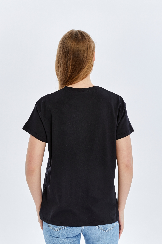 Resim Viole&More Kadın T-Shirt Yk22 Cherry Baskılı