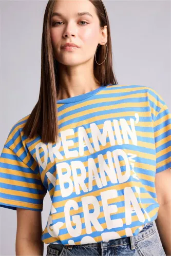 Resim Defacto Kadın  T-shirt H6970AX/BE335