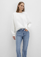 Resim Mavi Bisiklet Yaka Kadın Sweat M1610198-70057