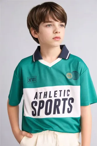 Resim Defacto Erkek Çocuk T-shirt H3042A8/GN115
