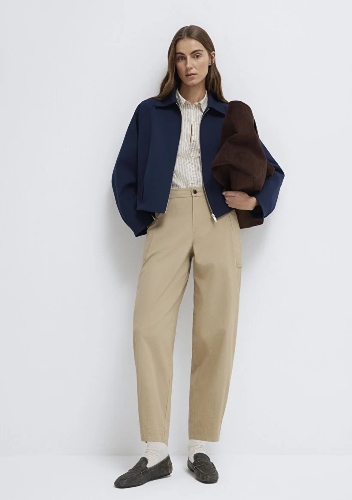 Resim Mavi Kadın Kanvas Pantolon M1011150-90378