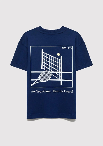 Resim Mavi Erkek Çocuk Tişört M6610402-70491