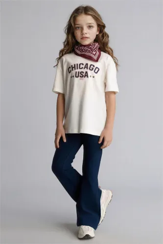Resim Defacto Kız Çocuk T-shirt Takım H1127A8/ER233