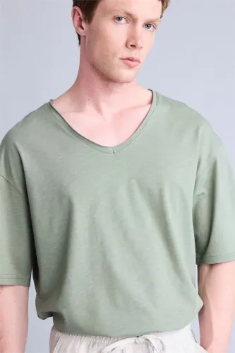 Resim Defacto Erkek T-shirt H7783AX/KH440