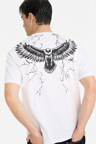 Resim Defacto Erkek T-shirt F8170AX/WT34