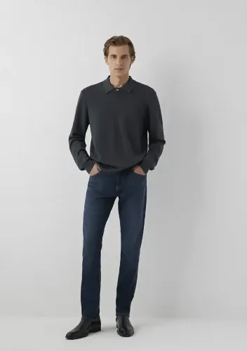 Resim Mavi Marcus Erkek Jean Pantolon M00351A4044