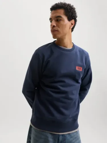 Resim Jack & Jones Jjrush Sweat Crew Neck Erkek Sweat 12298426