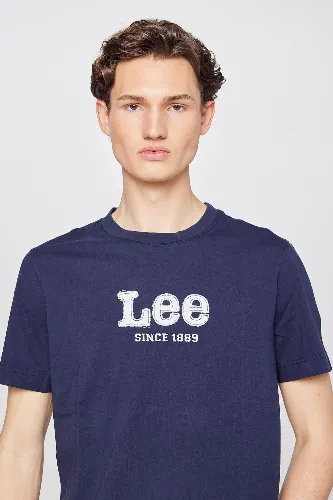 Resim Lee  Erkek T-shirt L2510154410 Regular Fit Aplikeli