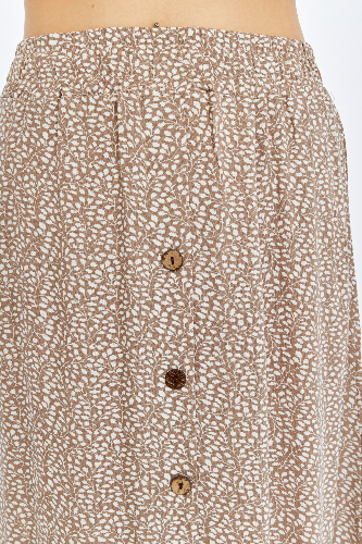 Resim Viole&More Kadın Etek Uzun Önden Düğmeli