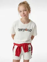 Resim Koton Kız Çocuk T-shirt 6SKG10535AK