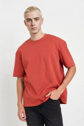 Resim Defacto Erkek T-shirt X3926AZ/OG69