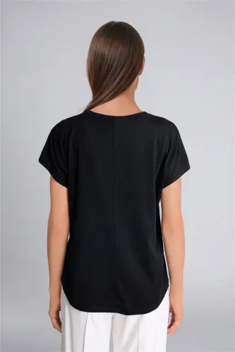 Resim Defacto Kadın T-shirt H8362AX/BK81