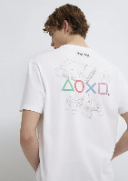 Resim Mavi Erkek T-shirt M0613185-620