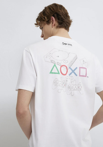 Resim Mavi Erkek T-shirt M0613185-620