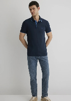 Resim Mavi Polo Erkek T-Shirt M062373-28417
