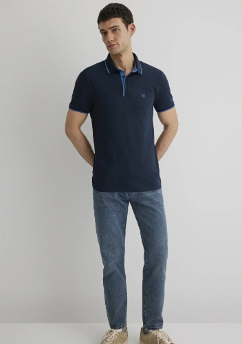 Resim Mavi Polo Erkek T-Shirt M062373-28417