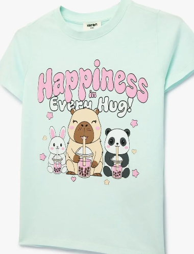 Resim Koton Kız Çocuk T-shirt 6SKG10327AK