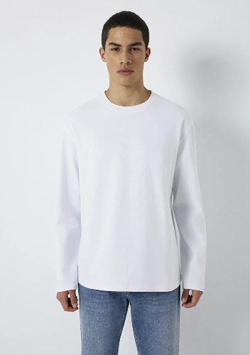 Resim Mavi Erkek T-shirt M0613170-620