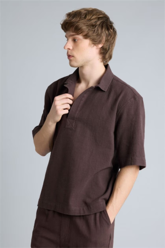Resim Defacto Erkek Kısa Kol Gömlek F8622AX/BN192