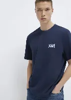 Resim Mavi Erkek T-shirt M0611714-70497