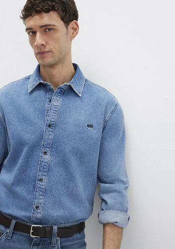 Resim Mavi Roy Vintage Erkek Gömlek M0210496-87937