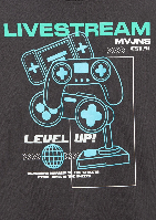 Resim Mavi Erkek Çocuk Tişört M6610419-70087