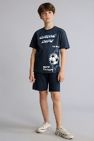 Resim Defacto Erkek Çocuk Şort Takım G8493A8/NV165