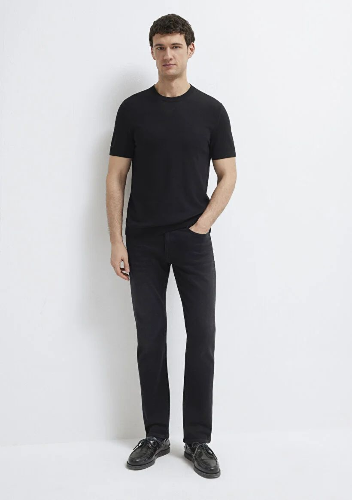 Resim Mavi Erkek Triko T-shirt M0710250-900