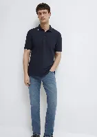 Resim Mavi Erkek T-shirt M0613272-70490