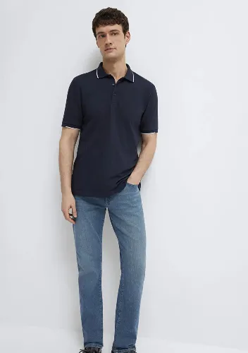 Resim Mavi Erkek T-shirt M0613272-70490