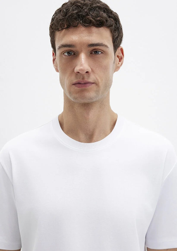 Resim Mavi Erkek T-shirt M0611596-620