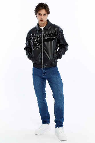 Resim Trender Erkek Deri Mont ve Ceket