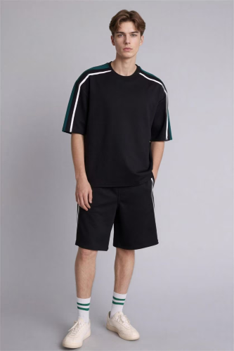 Resim Defacto Erkek  Kot&Kanvas Şort G4186AX/BK81