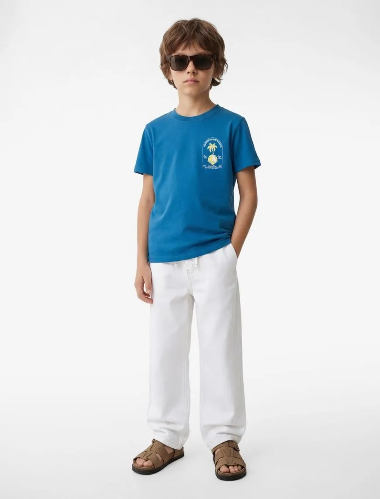 Resim Koton Erkek Çocuk T-shirt 6SKB10123TK