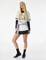 Resim Koton Kadın T-shirt 6SAL10044IK