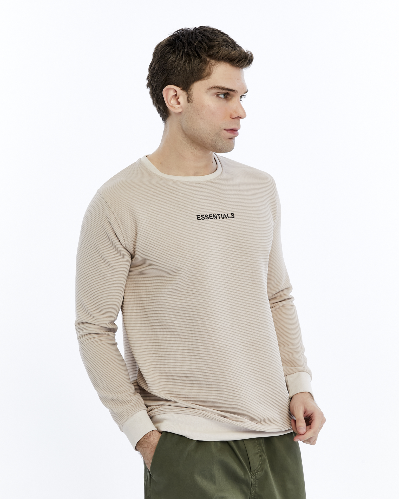 Resim Paul&More Erkek Sweat Essentıals Baskı Ottoban