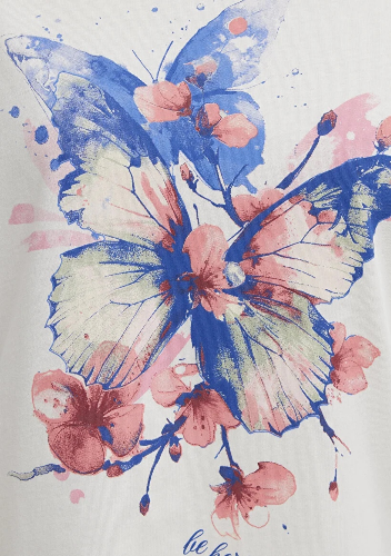 Resim Mavi Kadın T-shirt M1613718-80194