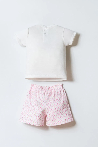 Resim U.S. Polo Assn Bebek Kız Bebek Şort Takım Usb3019