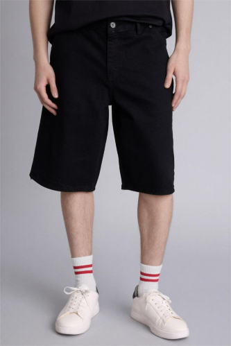 Resim Defacto Erkek Kot&Kanvas Şort G4192AX/NM40