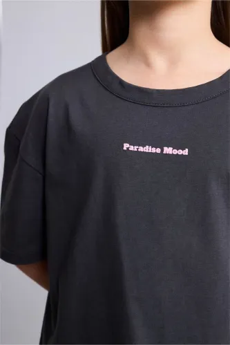 Resim Defacto Kız Çocuk T-shirt H7250A8/AR138