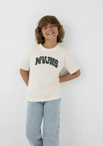 Resim Mavi Erkek Çocuk T-shirt M6610487-70057
