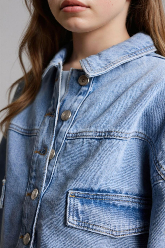 Resim Defacto Kız Çocuk Jean Ceket H0405A8/NM28