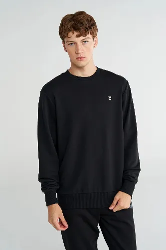 Resim Hummel Hmlt-Pulse Co Regular Sweat Crew Neck Erkek Sweatshırt 922442-2001