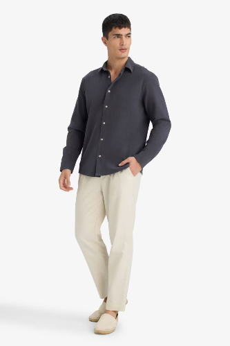 Resim Defacto Erkek  Uzun Kol Gömlek E7741AX/AR191