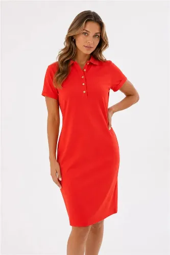 Resim Fashion Friends Kadın Polo Yaka Elbise 26Y0499K1